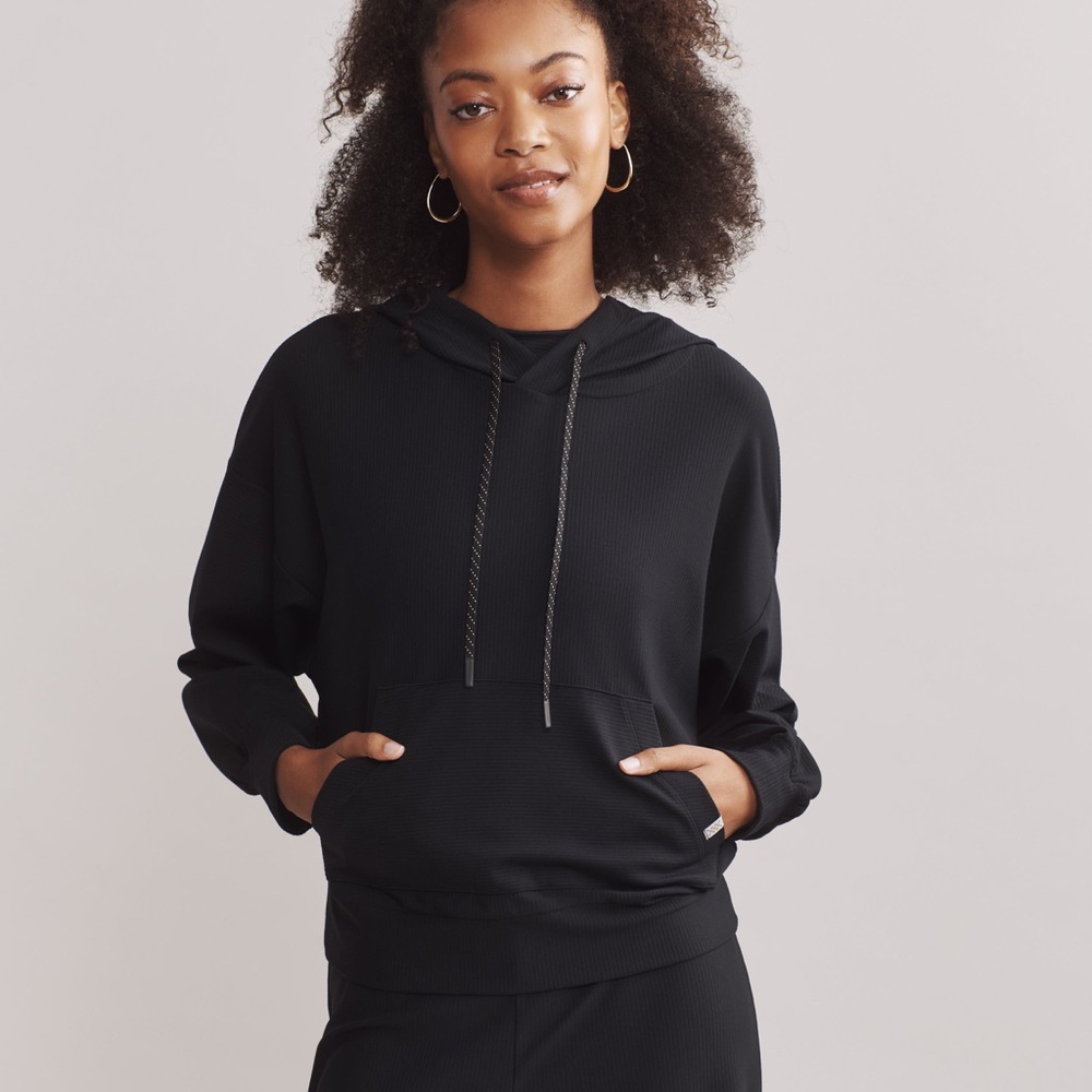 NWT Women's Rhone Black Ripple Hoodie